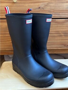 Hunter Black Play Boot Tall - Rain Boots